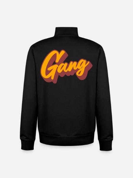 engrenage - Sweat zippé unisexe en coton bio Stanley/Stella - noir