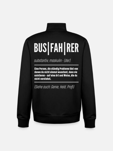 Busfahrer Definition Genie Held - Unisex Organic Zip Sweatshirt von Stanley/Stella - Schwarz
