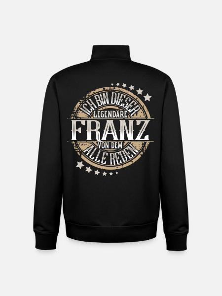 Franz - Unisex Organic Zip Sweatshirt von Stanley/Stella - Schwarz