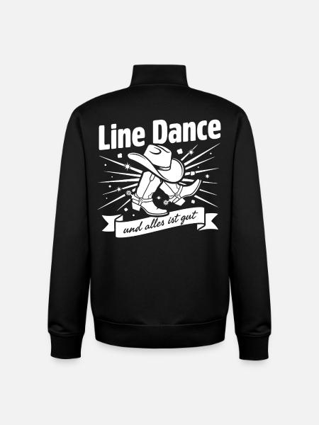 Line Dance Cowboy Boots - Unisex Organic Zip Sweatshirt von Stanley/Stella - Schwarz