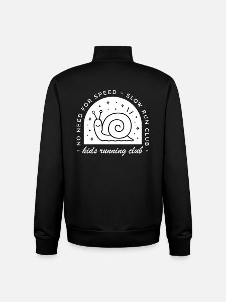 Kids run club children running group - Unisex Organic Zip Sweatshirt by Stanley/Stella - black