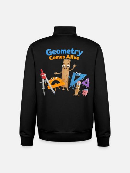 Geometry brought to life - Unisex Organic Zip Sweatshirt by Stanley/Stella - black