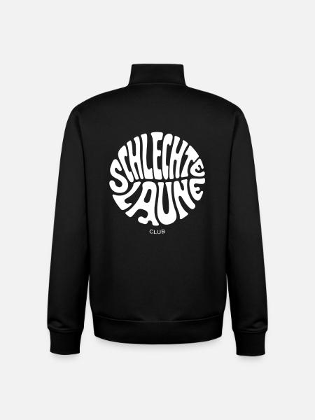 Psychedelic Circular Club - Unisex Organic Zip Sweatshirt by Stanley/Stella - black