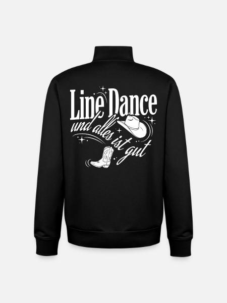 Line Dance Love - Unisex Organic Zip Sweatshirt by Stanley/Stella - black