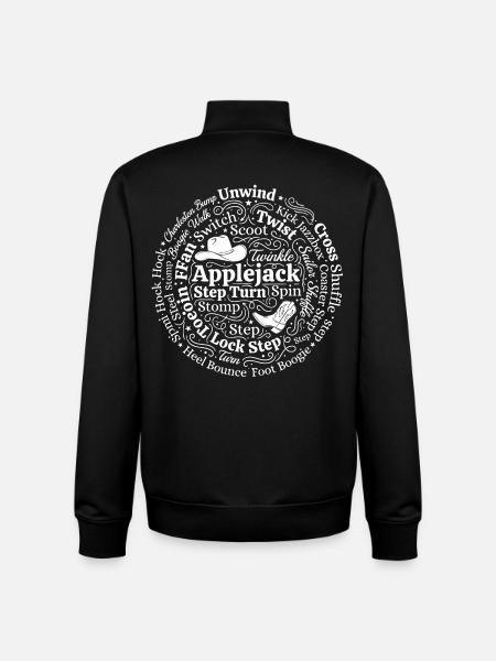 Line Dance Fan - Unisex Organic Zip Sweatshirt by Stanley/Stella - black