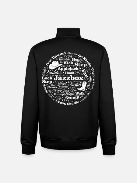 Line Dance Fan - Unisex Organic Zip Sweatshirt by Stanley/Stella - black