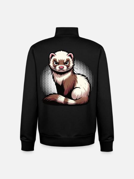 Frettchen Frettchenhalter Frettchenbesitzer - Unisex Organic Zip Sweatshirt von Stanley/Stella - Schwarz