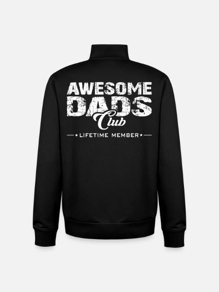 Wonderful dad - Unisex Organic Zip Sweatshirt by Stanley/Stella - black