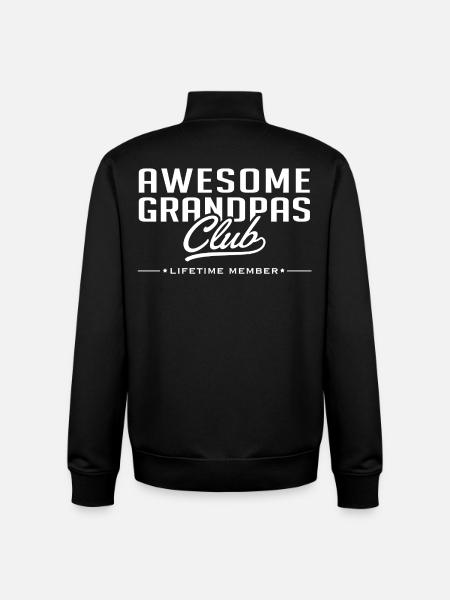 Bester Opa Club - Unisex Organic Zip Sweatshirt von Stanley/Stella - Schwarz