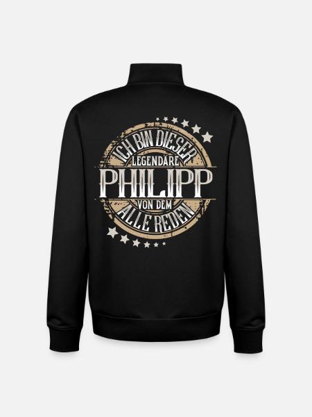 Philipp - Unisex Organic Zip Sweatshirt von Stanley/Stella - Schwarz