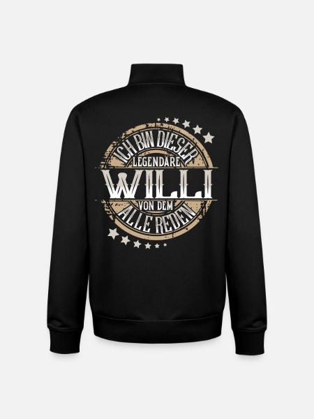 Willi - Unisex Organic Zip Sweatshirt von Stanley/Stella - Schwarz