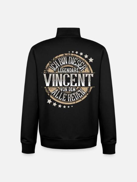 Vincent - Unisex Organic Zip Sweatshirt von Stanley/Stella - Schwarz