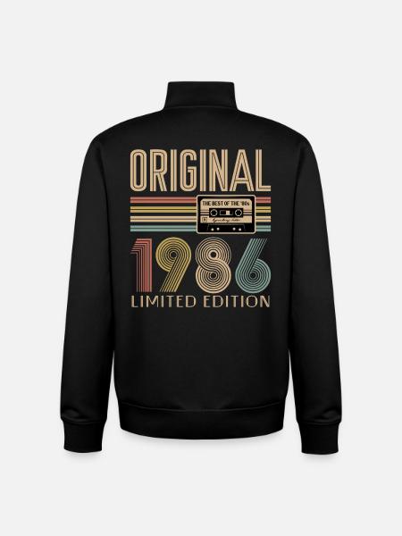 40th birthday, 40 years - Unisex Organic Zip Sweatshirt by Stanley/Stella - black