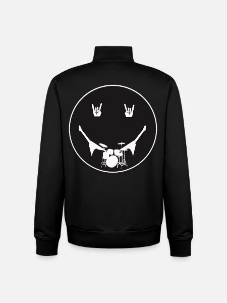 Rocking Drum Silhouette - Unisex Organic Zip Sweatshirt by Stanley/Stella - black