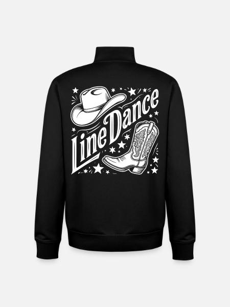 Line Dance Western Logo - Unisex Organic Zip Sweatshirt by Stanley/Stella - black