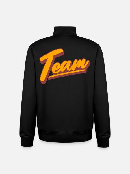 Team - Unisex Organic Zip Sweatshirt von Stanley/Stella - Schwarz
