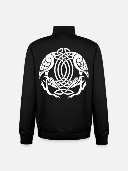 Celtic Eagles (Weiß) - Unisex Organic Zip Sweatshirt von Stanley/Stella - Schwarz