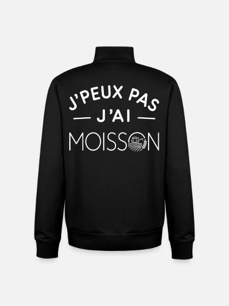 Moisson Humour Cadeau Passionné d'Agriculture - Sweat zippé unisexe en coton bio Stanley/Stella - noir