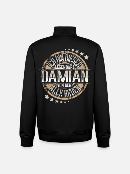 Damian - Unisex Organic Zip Sweatshirt von Stanley/Stella - Schwarz