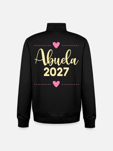 Baby 2017, spanische Großmutter - Unisex Organic Zip Sweatshirt von Stanley/Stella - Schwarz