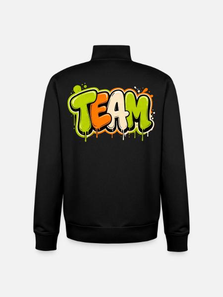 Team - Unisex Organic Zip Sweatshirt by Stanley/Stella - black