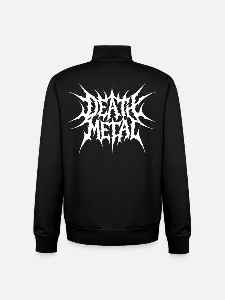 Death Metal jagged lettering - Unisex Organic Zip Sweatshirt by Stanley/Stella - black