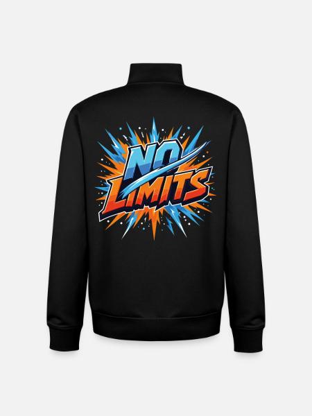 No Limits Dynamic Glow - Unisex Organic Zip Sweatshirt by Stanley/Stella - black