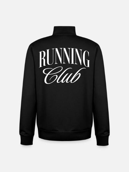 Club de course - Sweat zippé unisexe en coton bio Stanley/Stella - noir