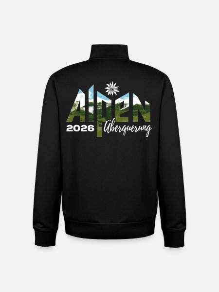 Alpen Überquerung 2026 - Wandern - Unisex Organic Zip Sweatshirt von Stanley/Stella - Schwarz