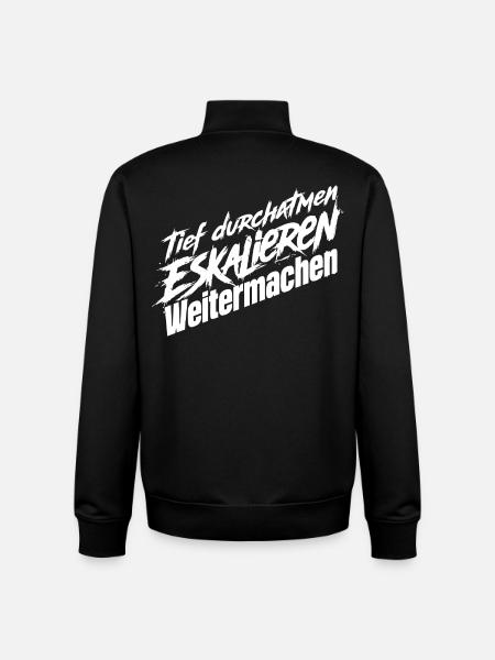 Nerven Behalten - Unisex Organic Zip Sweatshirt von Stanley/Stella - Schwarz