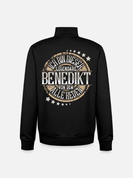 Benedikt - Unisex Organic Zip Sweatshirt von Stanley/Stella - Schwarz