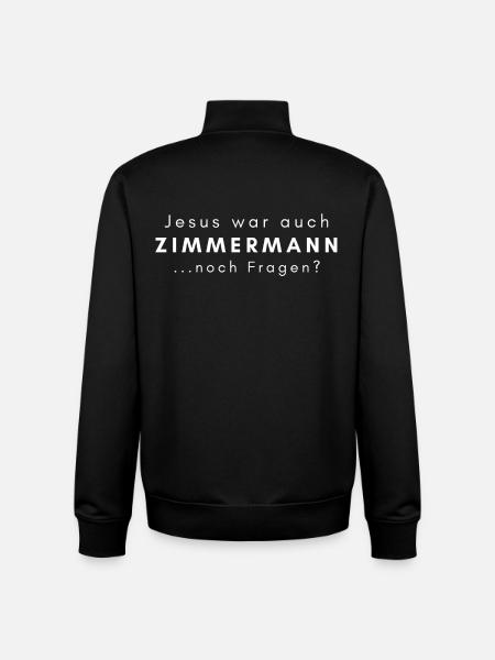 Carpenter Gift Saying Artisan - Unisex Organic Zip Sweatshirt by Stanley/Stella - black