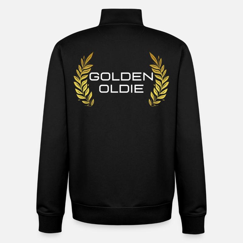 Pension Gift - Retiree Birthday - Unisex Organic Zip Sweatshirt by Stanley/Stella - black