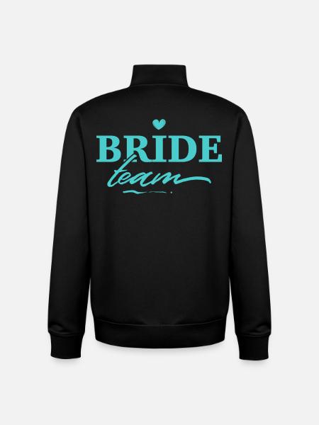 Team Bride Bachelorette Party - Unisex Organic Zip Sweatshirt by Stanley/Stella - black