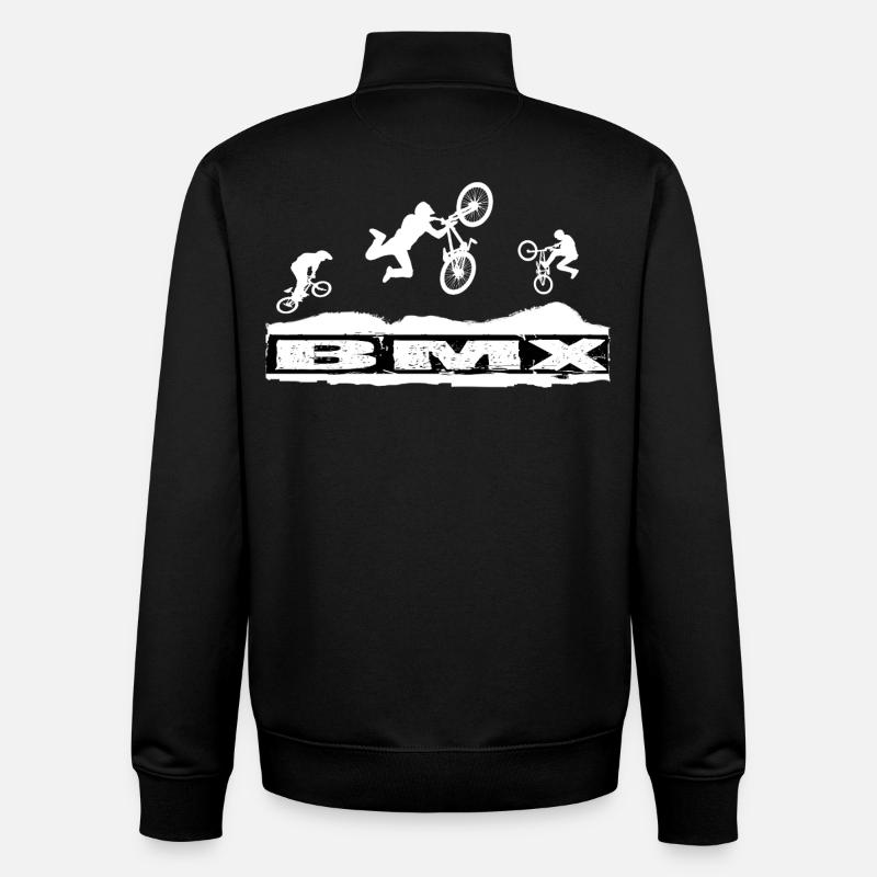 BMX Bike - Unisex Organic Zip Sweatshirt von Stanley/Stella - Schwarz
