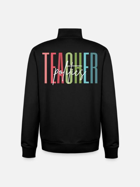 Politik Lehrerin Schule Bedanken Geschenk - Unisex Organic Zip Sweatshirt von Stanley/Stella - Schwarz