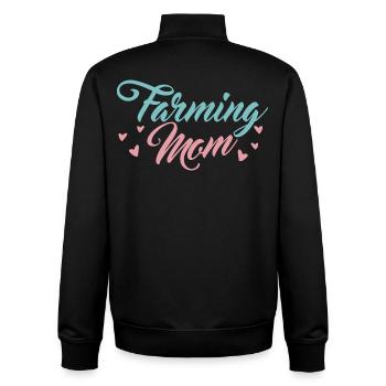 Bäuerin Mama - Unisex Organic Zip Sweatshirt von Stanley/Stella - Schwarz - Hinten - AI Model Male 185 light (185cm)
