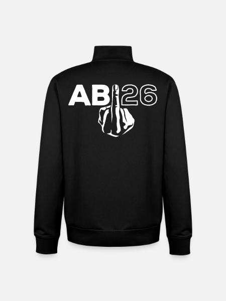 ABI 2026 Middle Finger Abitur - Gift - Unisex Organic Zip Sweatshirt by Stanley/Stella - black