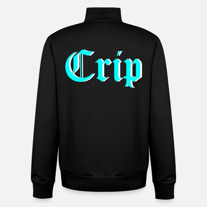 Crip - Sweat zippé unisexe en coton bio Stanley/Stella - noir