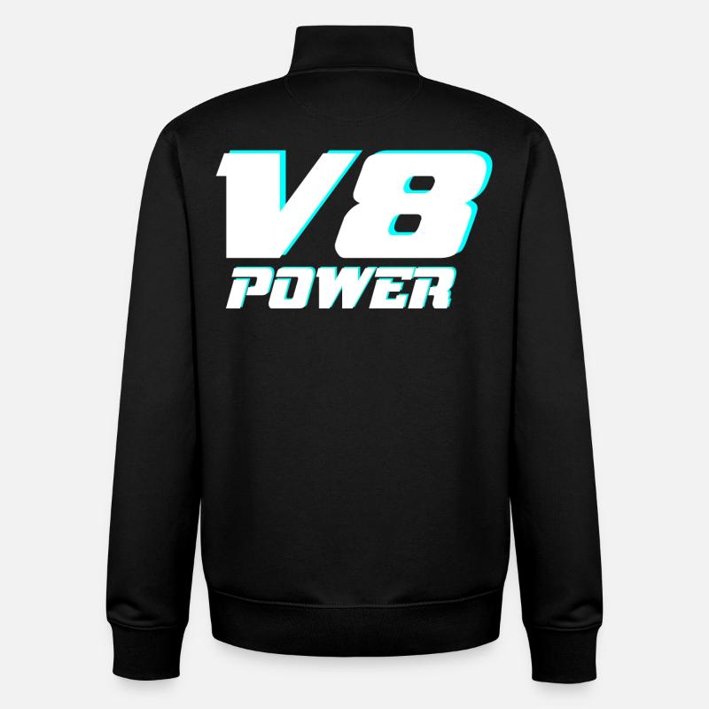 V8 - Unisex Organic Zip Sweatshirt von Stanley/Stella - Schwarz