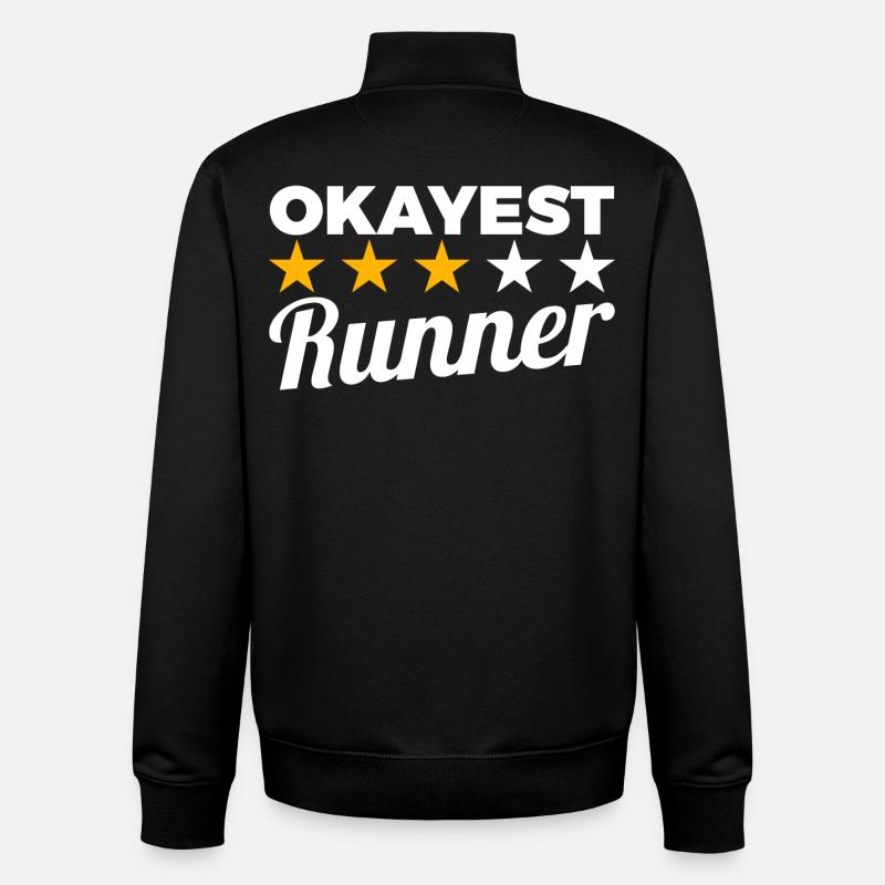 Average Runner - Unisex Organic Zip Sweatshirt by Stanley/Stella - black