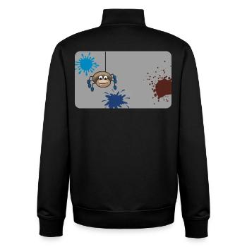Éclaboussure de couleur Monster Spider Grey - Sweat zippé unisexe en coton bio Stanley/Stella - noir - Dos - AI Model Male 185 light (185cm)