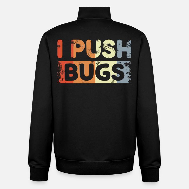 Funny Developer Joke - Unisex Organic Zip Sweatshirt by Stanley/Stella - black