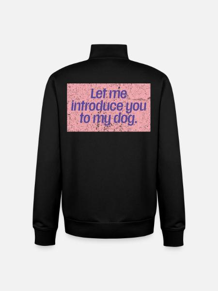 Dog First Impressions - Unisex Organic Zip Sweatshirt by Stanley/Stella - black