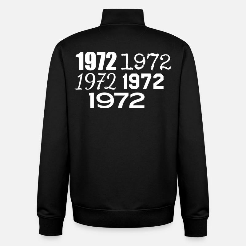 1972 - Unisex Organic Zip Sweatshirt von Stanley/Stella - Schwarz