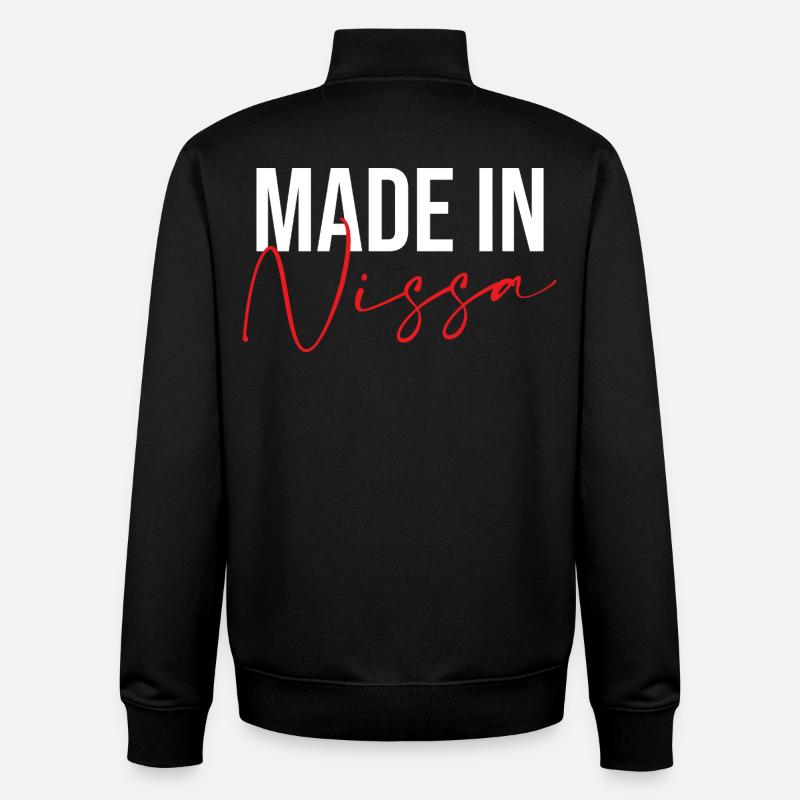 Made in Nissa - Unisex Organic Zip Sweatshirt von Stanley/Stella - Schwarz