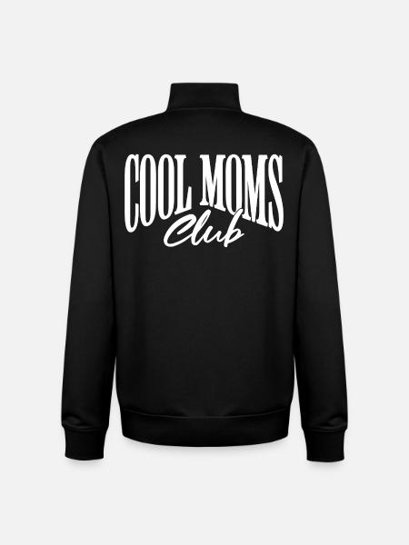 Cool Moms Club - Unisex Organic Zip Sweatshirt by Stanley/Stella - black