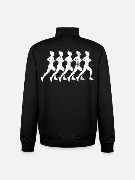 Running Girls - Unisex Organic Zip Sweatshirt by Stanley/Stella - black