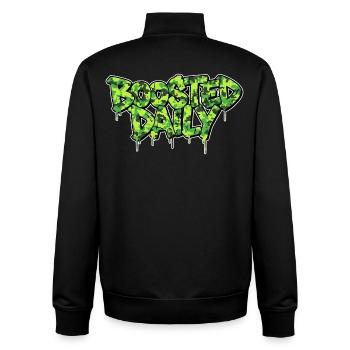 Boosted Daily Camouflage Motiv für Turbo Schrauber - Unisex Organic Zip Sweatshirt von Stanley/Stella - Schwarz - Hinten - AI Model Male 185 light (185cm)