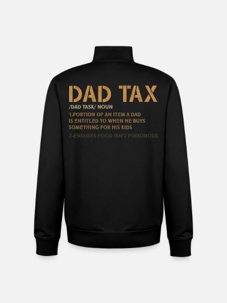 Papa-Steuergrafik-Tee - Unisex Organic Zip Sweatshirt von Stanley/Stella - Schwarz